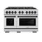 Autograph Edition 48 in. 6.7 cu. ft. Select Double Oven Dual Fuel Range with 8 Burner Gas Cooktop