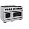 Autograph Edition 48 in. 6.7 cu. ft. Select Double Oven Dual Fuel Range with 8 Burner Gas Cooktop
