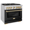 Autograph Edition 36 in. 5.2 cu. ft. Select Dual Fuel Range with 6 Burner Gas Cooktop and Electric Convection Oven