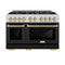 Autograph Edition 48 in. 6.7 cu. ft. Select Double Oven Dual Fuel Range with 8 Burner Gas Cooktop