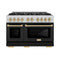 Autograph Edition 48 in. 6.7 cu. ft. Select Double Oven Dual Fuel Range with 8 Burner Gas Cooktop