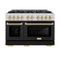Autograph Edition 48 in. 6.7 cu. ft. Select Double Oven Dual Fuel Range with 8 Burner Gas Cooktop