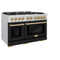 Autograph Edition 48 in. 6.7 cu. ft. Select Double Oven Dual Fuel Range with 8 Burner Gas Cooktop