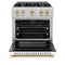 Autograph Edition 30 in. 4.2 cu. ft. Select Dual Fuel Range with 4 Burner Gas Cooktop and Electric Convection Oven
