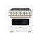 Autograph Edition 36 in. 5.2 cu. ft. Select Dual Fuel Range with 6 Burner Gas Cooktop and Electric Convection Oven