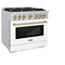 Autograph Edition 36 in. 5.2 cu. ft. Select Dual Fuel Range with 6 Burner Gas Cooktop and Electric Convection Oven