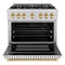 Autograph Edition 36 in. 5.2 cu. ft. Select Dual Fuel Range with 6 Burner Gas Cooktop and Electric Convection Oven