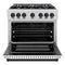 Autograph Edition 36 in. 5.2 cu. ft. Select Dual Fuel Range with 6 Burner Gas Cooktop and Electric Convection Oven