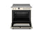 36 inch Induction Range, 5 Heating Zones and Cast Iron Griddle, Electric Self-Clean Oven