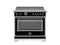 36 inch Induction Range, 5 Heating Zones and Cast Iron Griddle, Electric Self-Clean Oven