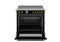 36 inch Induction Range, 5 Heating Zones and Cast Iron Griddle, Electric Self-Clean Oven - Gold Accents