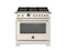 36 inch Dual Fuel Range, 6 Brass Burner and Cast Iron Griddle, Electric Self-Clean Oven