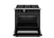 36 inch Dual Fuel Range, 6 Brass Burner and Cast Iron Griddle, Electric Self-Clean Oven