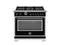 36 inch Dual Fuel Range, 6 Brass Burner and Cast Iron Griddle, Electric Self-Clean Oven