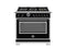 36 inch All Gas Range, 6 Brass Burners and Cast Iron Griddle