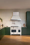 48 inch Dual Fuel Range, 6 Brass Burners and Griddle, Electric Self-Clean Oven