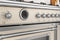 48 inch Dual Fuel Range, 6 Brass Burners and Griddle, Electric Self-Clean Oven