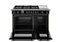 48 inch Dual Fuel Range, 6 Brass Burners and Griddle, Electric Self-Clean Oven