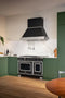 48 inch Dual Fuel Range, 6 Brass Burners and Griddle, Electric Self-Clean Oven