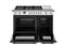 48 inch Dual Fuel Range, 6 Brass Burners and Griddle, Electric Self-Clean Oven