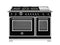 48 inch All-Gas Range 6 Brass Burner and Griddle