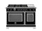 48 inch All-Gas Range 6 Brass Burner and Griddle