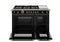 48 inch All-Gas Range 6 Brass Burner and Griddle - Gold Accents
