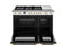 48 inch All-Gas Range 6 Brass Burner and Griddle - Gold Accents