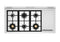 48 inch All-Gas Range 6 Brass Burner and Griddle