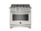 BERTAZZONI HERT366GASAVT 36" Heritage Series range - Gas Oven - 6 brass burners White