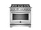 36 inch All Gas Range, 6 Brass Burners
