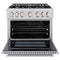 36 in. 5.2 cu. ft. Select Gas Range with 6 Burner Cooktop and Convection Gas Oven