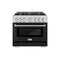 36 in. 5.2 cu. ft. Select Gas Range with 6 Burner Cooktop and Convection Gas Oven