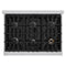 36 in. 5.2 cu. ft. Select Gas Range with 6 Burner Cooktop and Convection Gas Oven