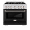 36 in. 5.2 cu. ft. Select Gas Range with 6 Burner Cooktop and Convection Gas Oven