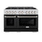 48 in. 6.7 cu. ft. Select Double Oven Gas Range with 8 Burner Cooktop