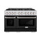 48 in. 6.7 cu. ft. Select Double Oven Gas Range with 8 Burner Cooktop