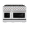 48 in. 6.7 cu. ft. Select Double Oven Gas Range