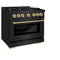 Autograph Edition 36 in. 5.2 cu. ft. Select Gas Range with 6 Burner Cooktop and Convection Gas Oven