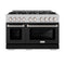 48 in. 6.7 cu. ft. Select Double Oven Gas Range with 8 Burner Cooktop