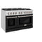 48 in. 6.7 cu. ft. Select Double Oven Gas Range with 8 Burner Cooktop