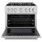 36 in. 5.2 cu. ft. Select Gas Range with Convection Gas Oven
