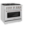 36 in. 5.2 cu. ft. Select Gas Range with Convection Gas Oven