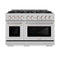 48 in. 6.7 cu. ft. Select Double Oven Gas Range