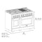 48 in. 6.7 cu. ft. Select Double Oven Gas Range