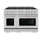 48 in. 6.7 cu. ft. Select Double Oven Gas Range