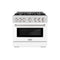 36 in. 5.2 cu. ft. Select Gas Range with 6 Burner Cooktop and Convection Gas Oven