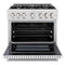 36 in. 5.2 cu. ft. Select Gas Range with 6 Burner Cooktop and Convection Gas Oven