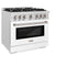 36 in. 5.2 cu. ft. Select Gas Range with 6 Burner Cooktop and Convection Gas Oven