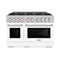 48 in. 6.7 cu. ft. Select Double Oven Gas Range with 8 Burner Cooktop